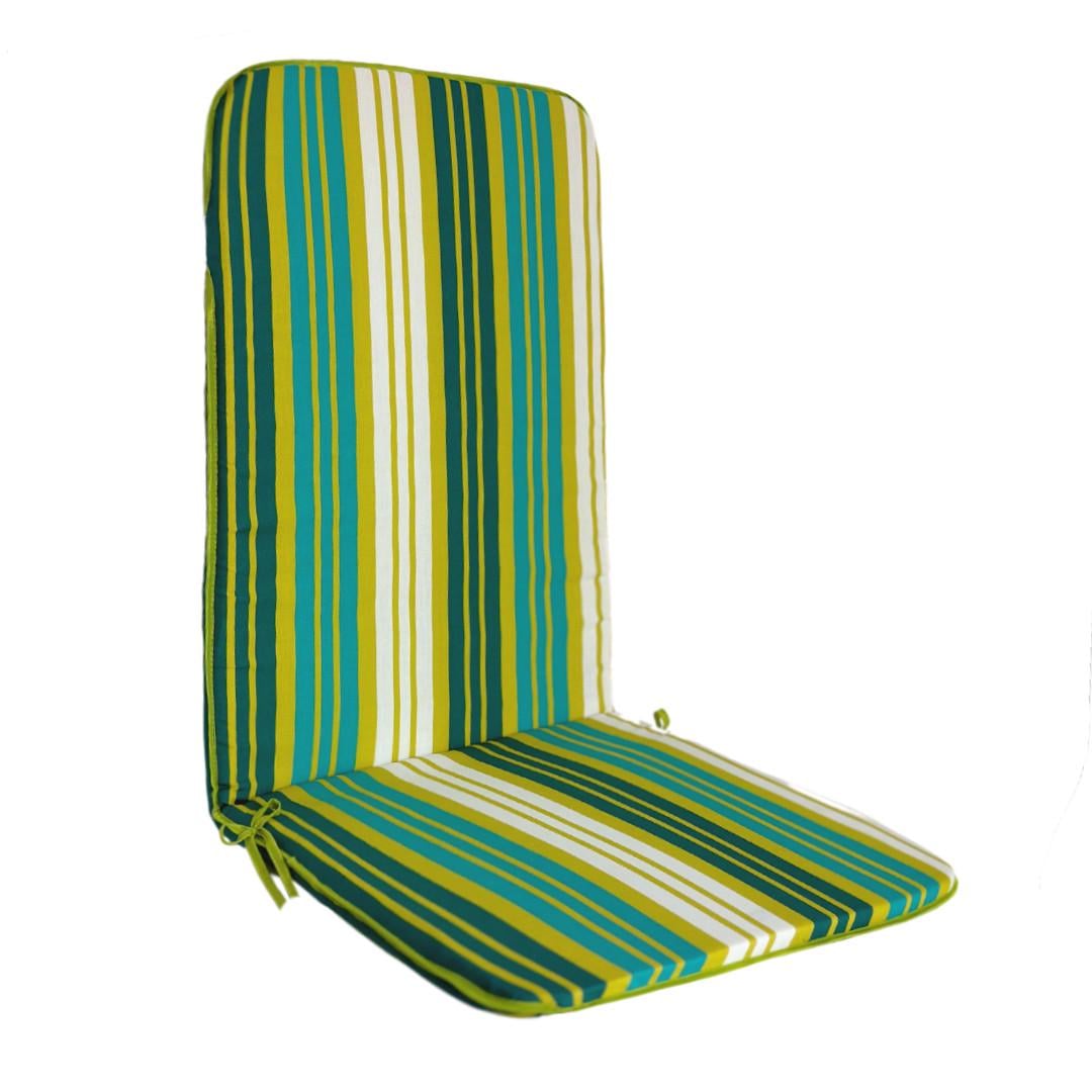 Матрас для лежака/шезлонга/садового стула Dvido 115х48 см Зеленый в полоску (2128175536)
