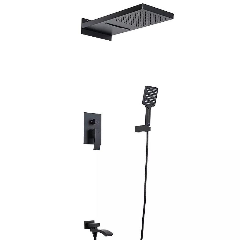 Душевая система скрытого типа Gappo G7107-76 с верхним душем Черный (233602)