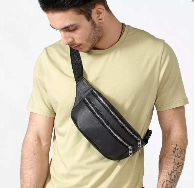 Поясна сумка чоловіча Sambag Tirso BTS Чорний (81333001m)
