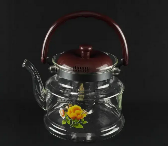 Заварник для чаю з боросилікатного скла A-Plus 1600 мл (1047) - фото 6 Заварник для чаю з боросилікатного скла A-Plus 1600 мл (1047) - фото 6