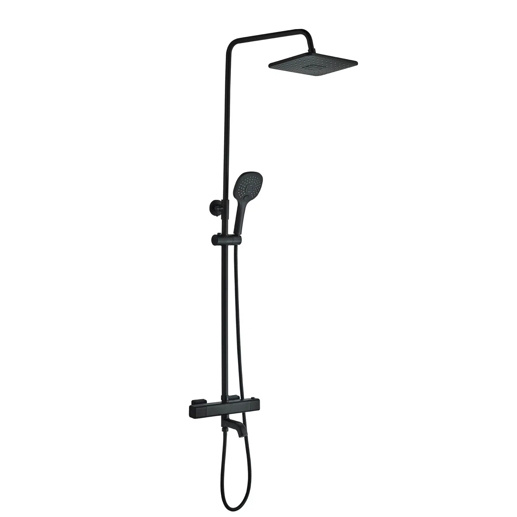 Душевая система Globus Lux Termostatic Q GLM-0041T-BB Черный (GSR-000021955)