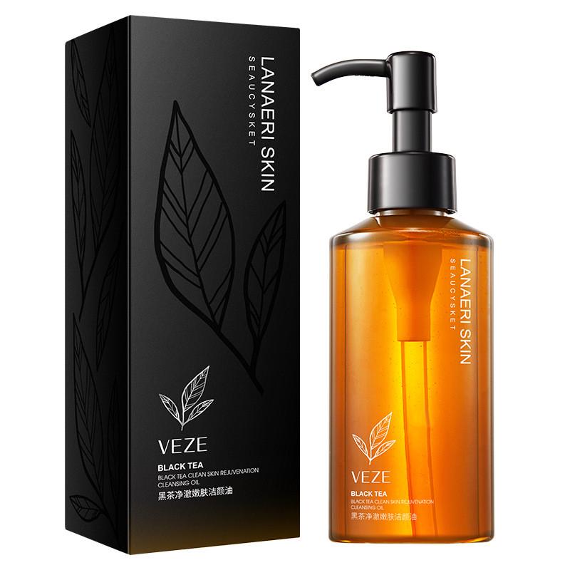 Олія для видалення макіяжу VEZE Black Tea Clean Skin з екстрактом чаю 150 мл - фото 1