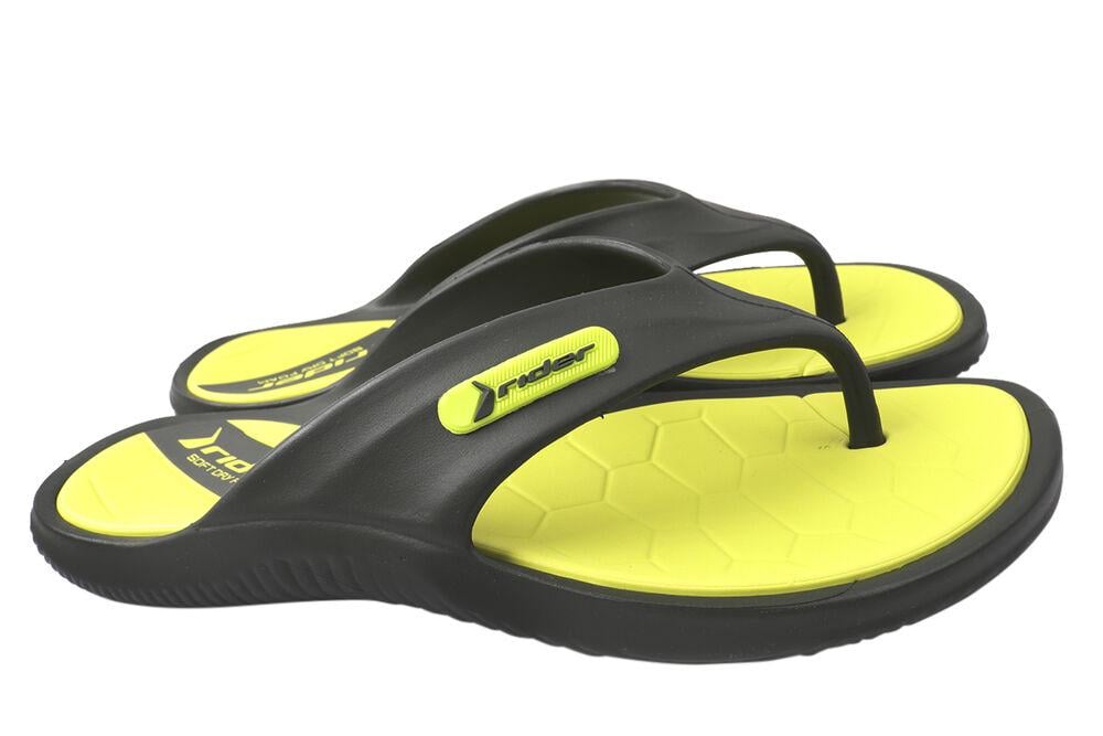 Вьетнамки мужские Rider из резины на низком ходу с открытой пятой р. 45 Хаки (1196-21LV)