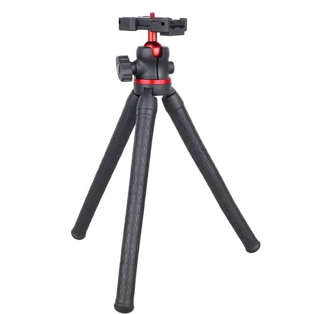 Трипод гибкий RIAS DT45 для телефона и фотоаппарата Black/Red (3_03942)