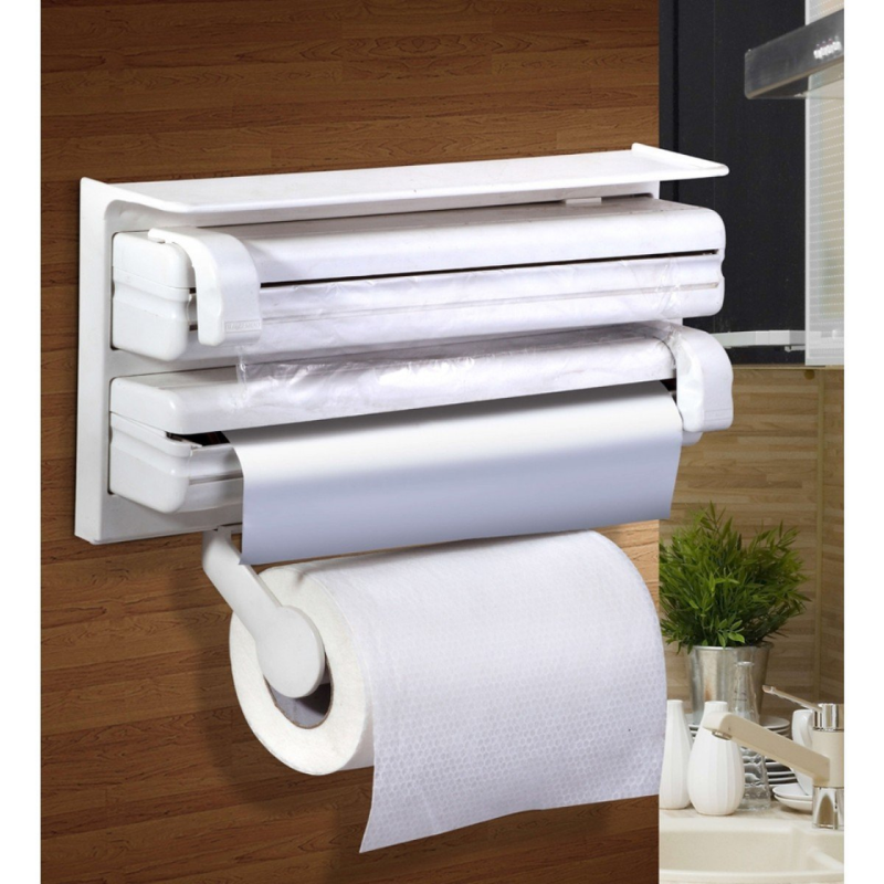 Органайзер кухонный Triple Paper Dispenser 4в1 для бумажных полотенец/пищевой пленки/фольги (2523412514)