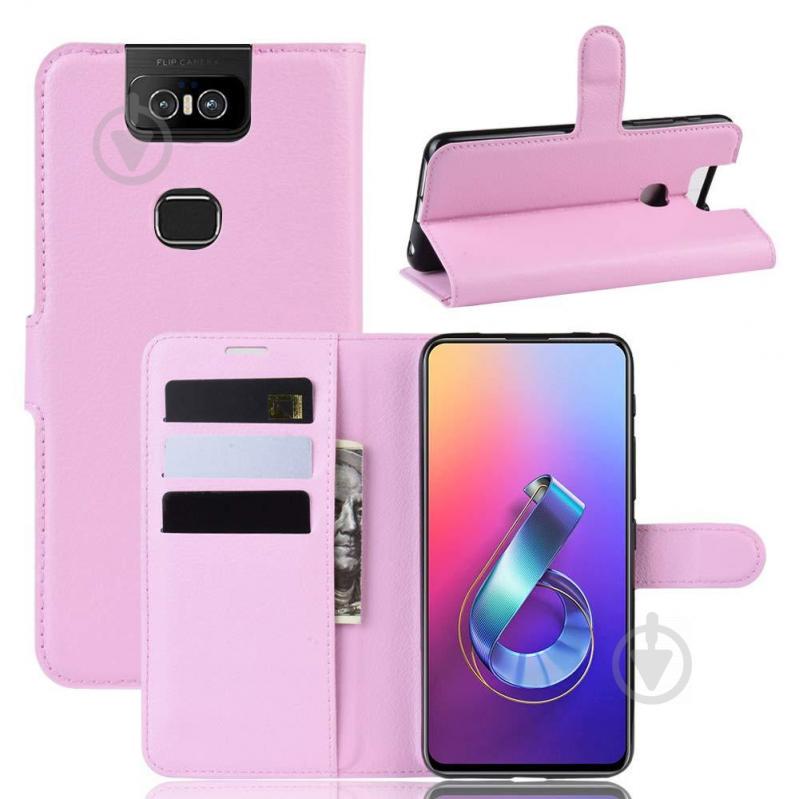 Чохол-книжка Litchie Wallet для Asus Zenfone 6 ZS630KL Pink (hub_TfFz84507) - фото 2