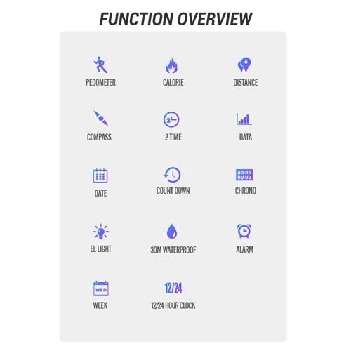 Годинник наручний чоловічий Skmei 2209BKWT Compass Black (25a95656) - фото 5