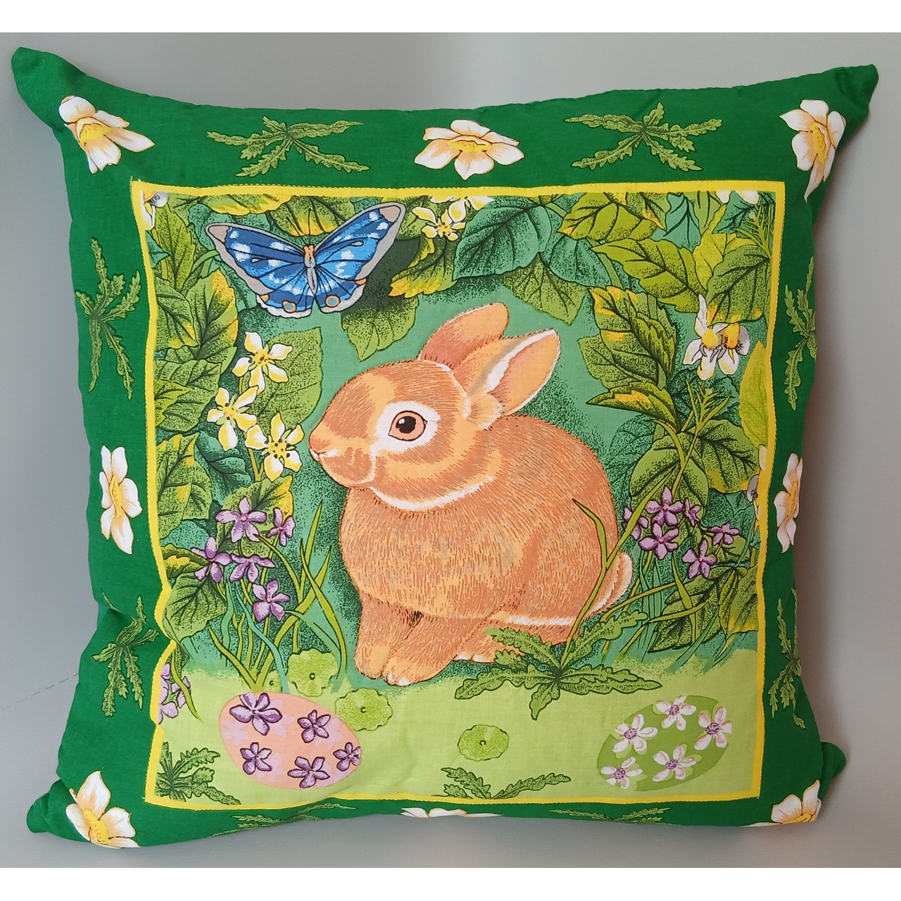 Наволочка детская хлопковая Кролик 40х40 см (1_1933_18)