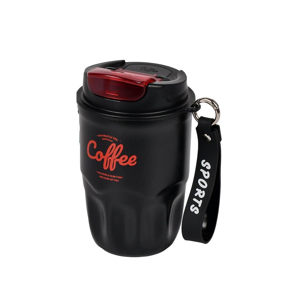 Термокухоль з нержавіючої сталі дорожній 360 мл Black (32942415)