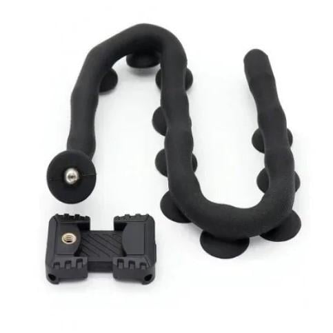 Держатель для телефона гибкий Cute Worm Lazy Holder 7304 с присосками Черный (1290996011)