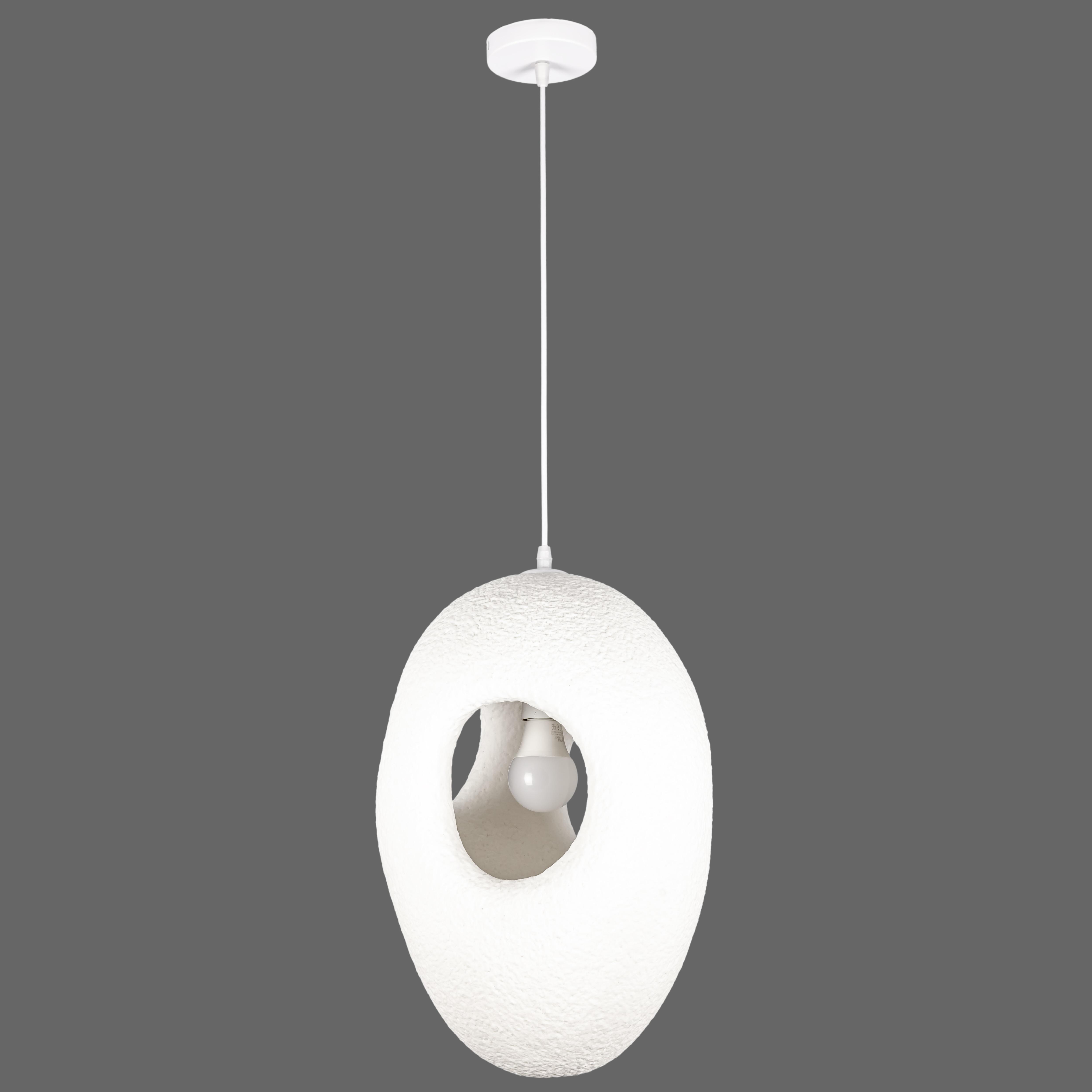 Люстра гипсовая Кокон Wabi-Sabi 29х42 см (909-XL3586 (230) WH)