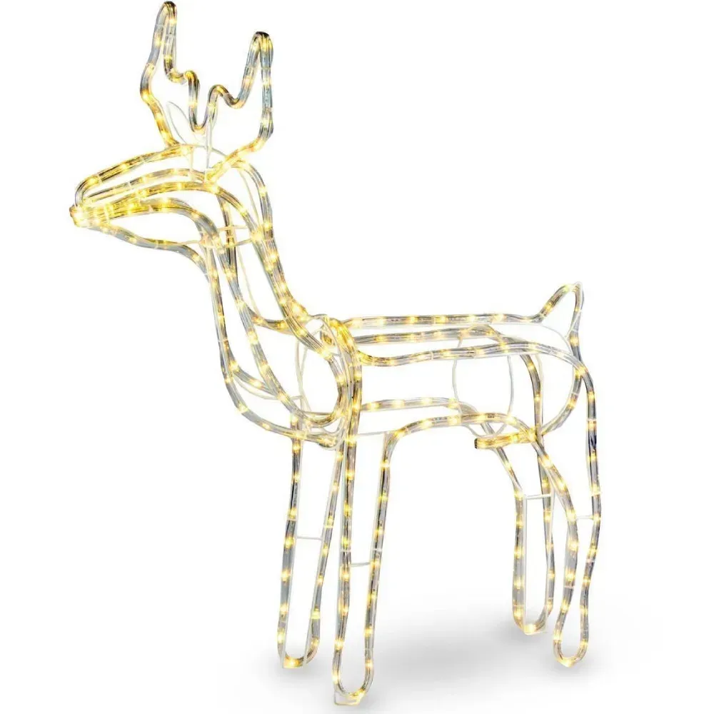 Олень светодиодный дюралайт от сети 60х60 см Теплый Белый (30874550)