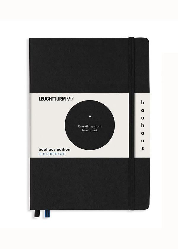 Блокнот Leuchtturm1917 Bauhaus Edition середній крапка Чорний (359617)