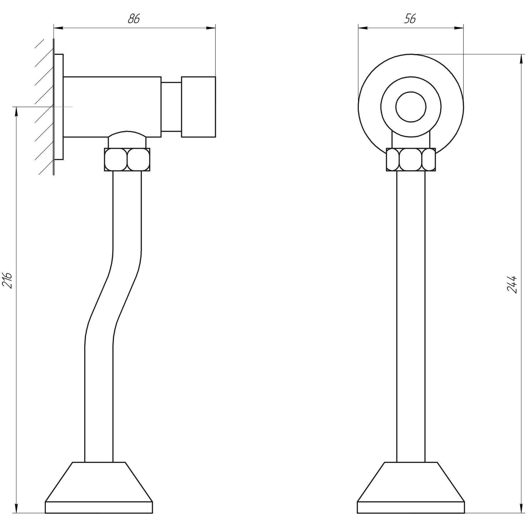 Смеситель-дозатор для писсуара TOPAZ TP-0201A (40723) - фото 2 Смеситель-дозатор для писсуара TOPAZ TP-0201A (40723) - фото 2
