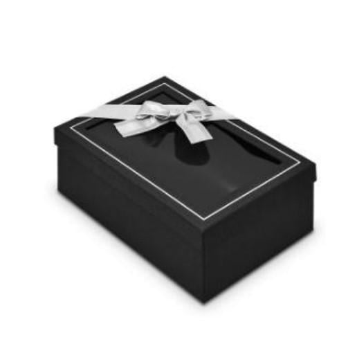 Набор бумажных подарочных коробок Stenson R33280G Gentle 3 шт. 23х16х10/21х14х8/19х12х7 см Black