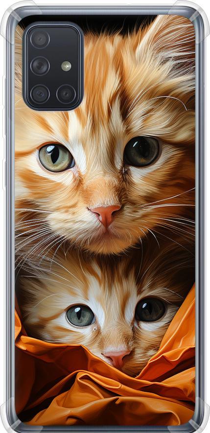 Чехол на Samsung Galaxy A71 2020 A715F Котики 2 (5664sp-1826-42517)