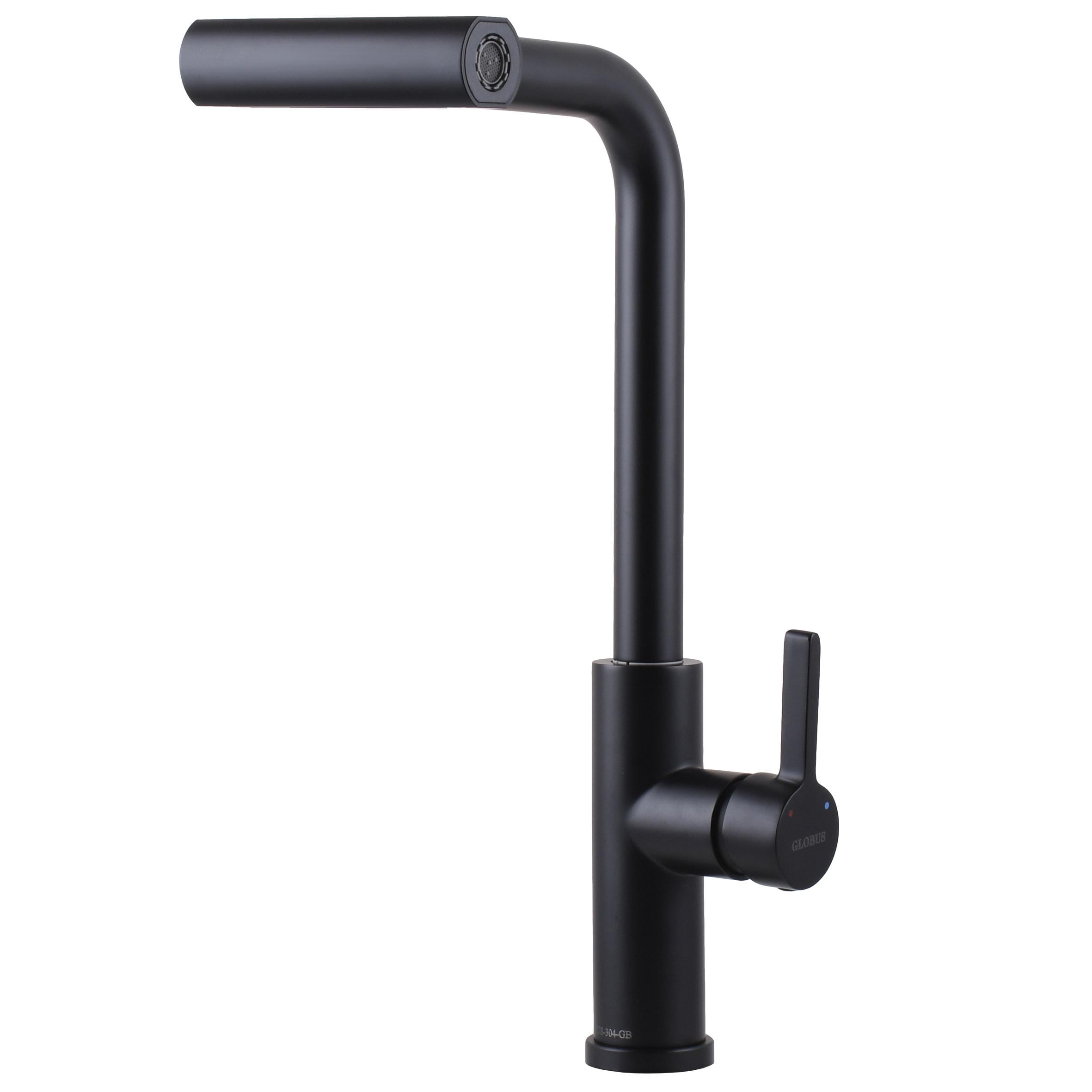 Смеситель для кухни Globus Lux Alpen SBT1-2044-BB с вытяжной лейкой (GSR-000026999)