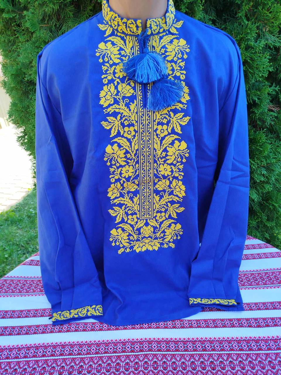 Вишита сорочка чоловіча Соколиний узір Український р. 42 (1663132583) - фото 1 Вишита сорочка чоловіча Соколиний узір Український р. 42 (1663132583) - фото 1