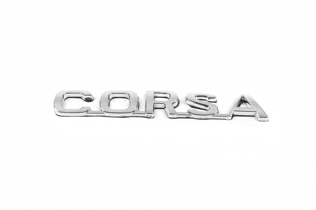 Надпись Corsa 12.5 см на 2.0 см Davs Auto для Opel Corsa D 2007-2014 гг. abs-пластик