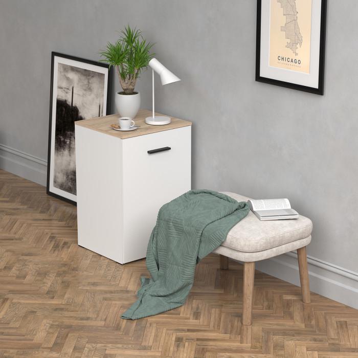 Стол-трансформер Knap Hobana Box 2 World 140х50х75 см Белый/Дуб сонома (S201020121) - фото 5