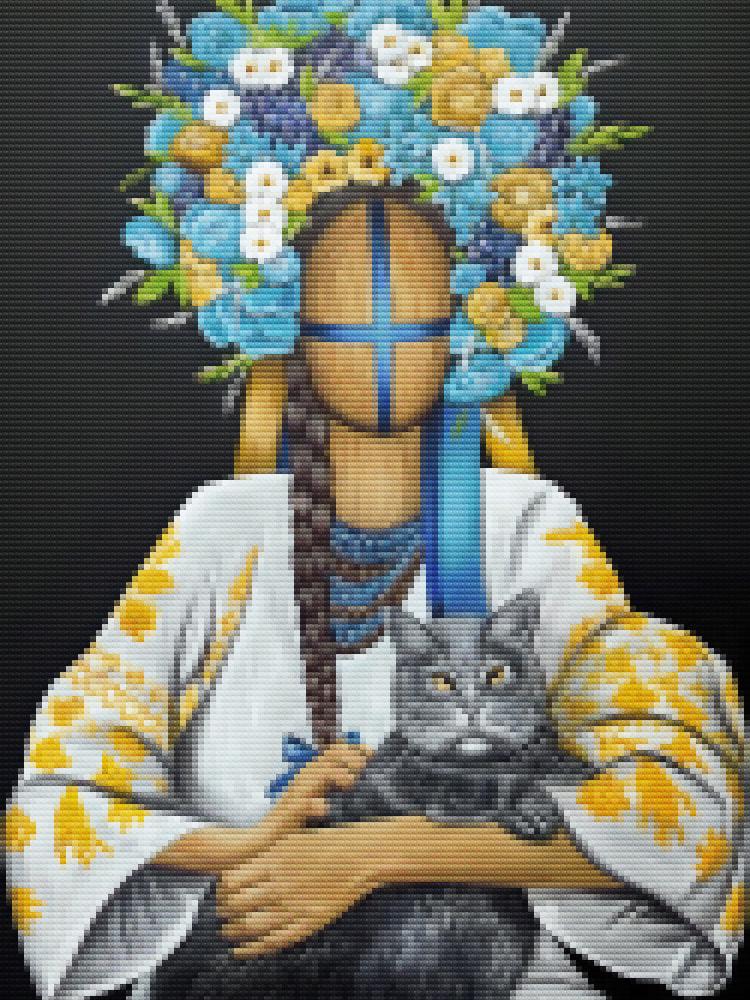 ᐉ Алмазная мозаика полная выкладка SHLab SH-17786 Мотанка 30x40