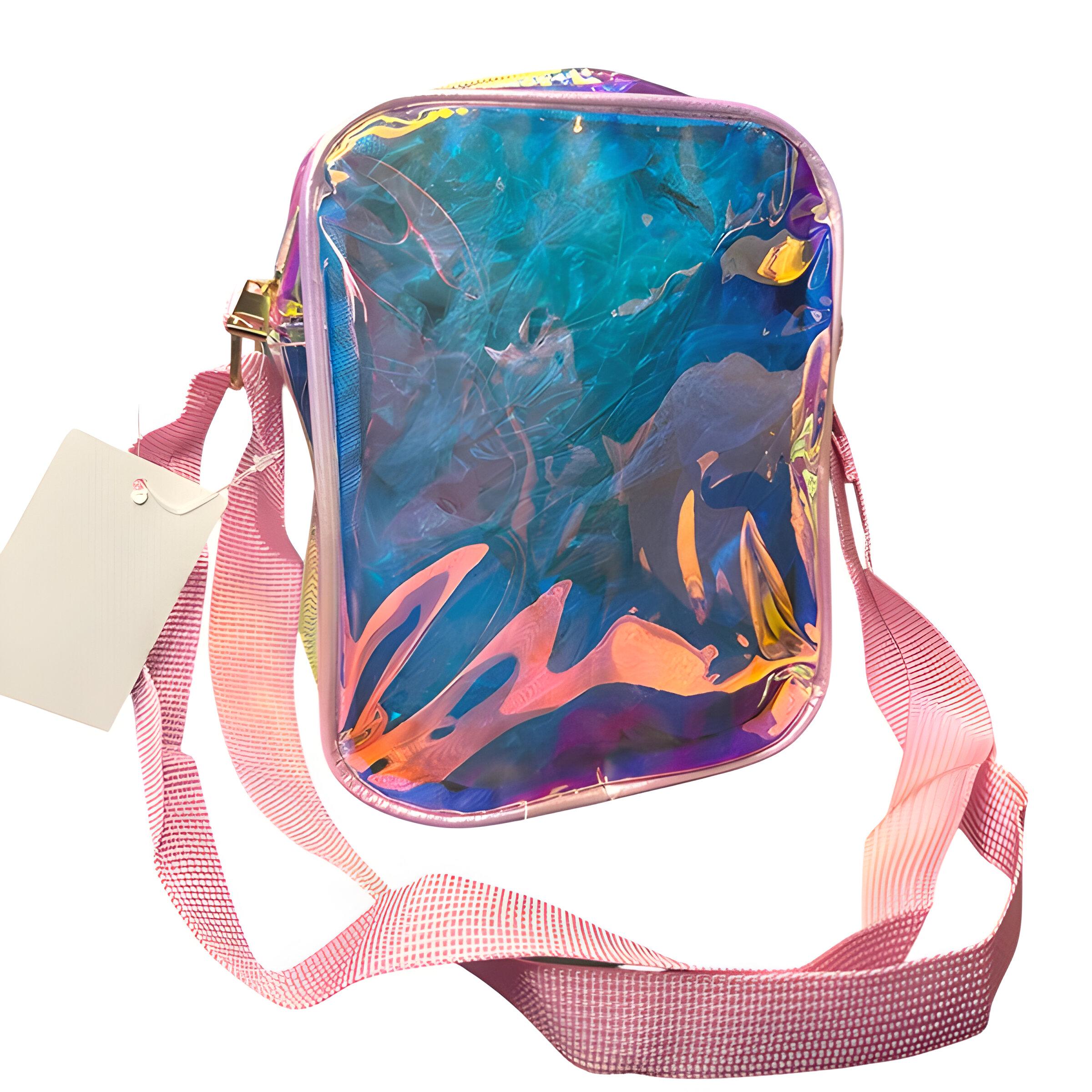 Сумка детская Стич и Ангел голографическая 15х19х6 см (24-491) - фото 2 Сумка детская Стич и Ангел голографическая 15х19х6 см (24-491) - фото 2