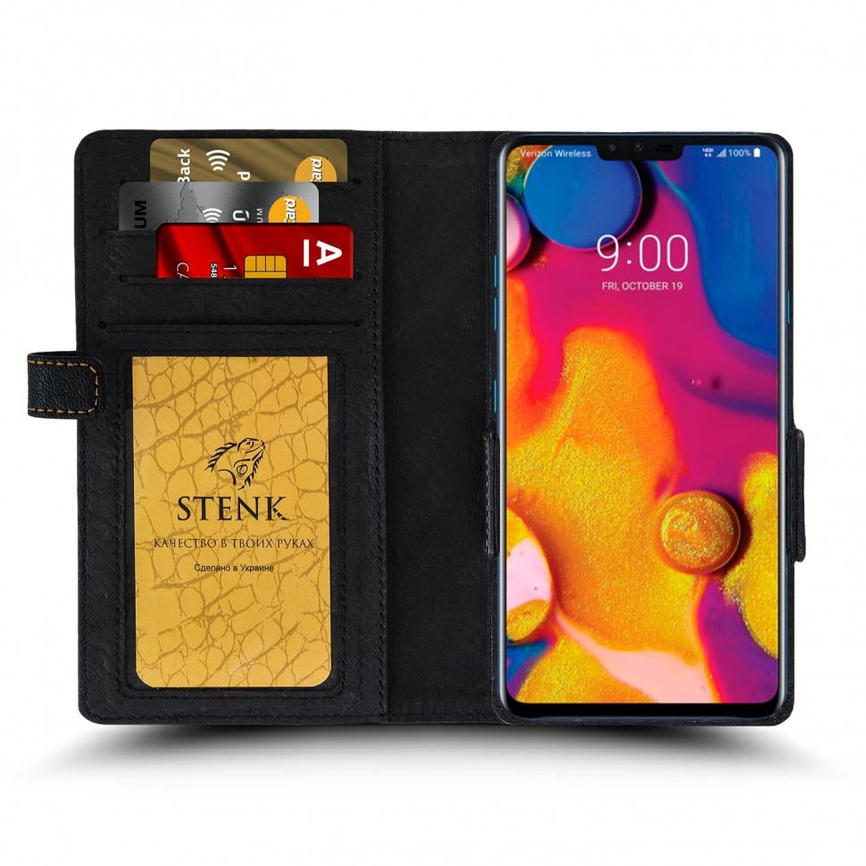 Чехол книжка Stenk Wallet для LG V40 ThinQ Черный (64142)