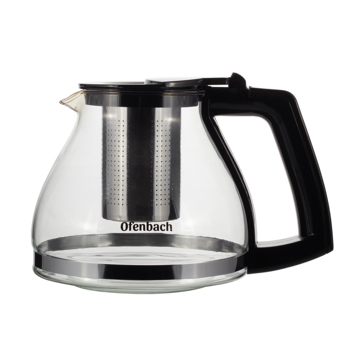 Заварник Ofenbach стекло/нержавеющая сталь со съемным ситечком 900 мл (100613S) Заварник Ofenbach стекло/нержавеющая сталь со съемным ситечком 900 мл (100613S)