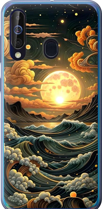 Чехол на Samsung Galaxy A60 2019 A606F Арт волны (6332u-1699-42517)