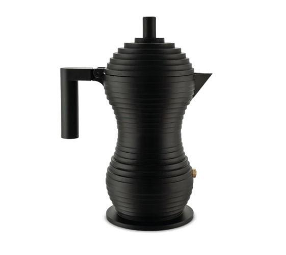 Гейзерная кофеварка Alessi Pulcina на 6 чашек 300 мл Черный (MDL02 BB6)