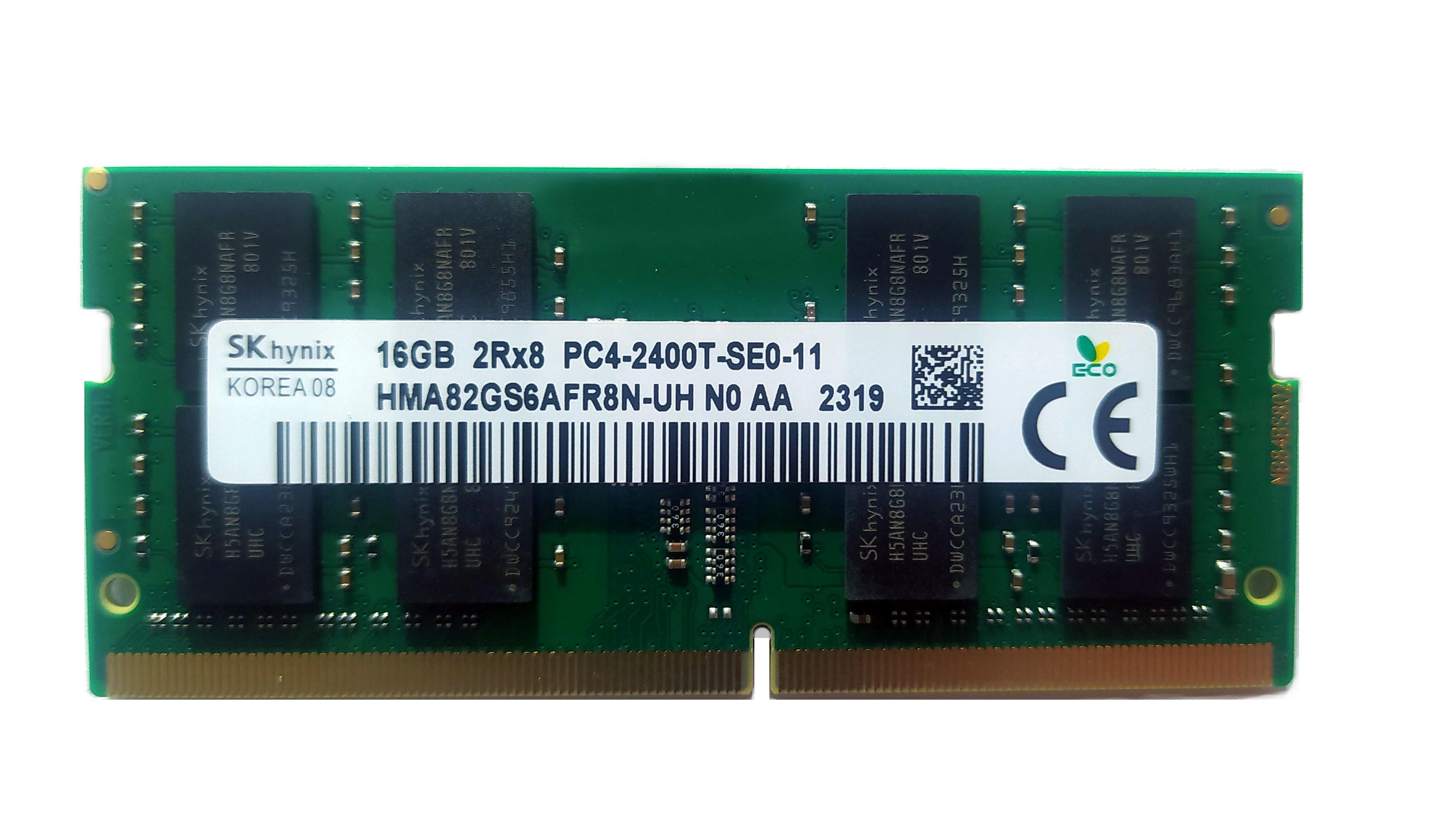 Оперативна пам'ять Hynix SO-DIMM 16 Гб DDR4 2400 МГц (HMA82GS6AFR8N-UH)