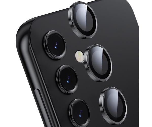Защитное стекло с рамкой на камеру CD Pattern для Xiaomi Redmi 15 4G Черный