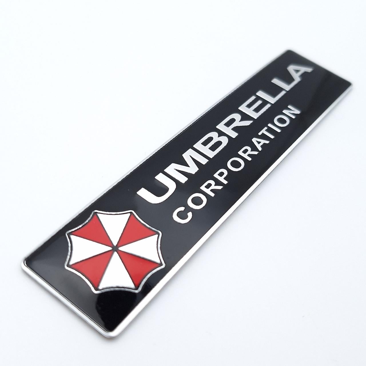 Эмблема алюминиевая Umbrella Corporation 12х2,5 см (2137432119)