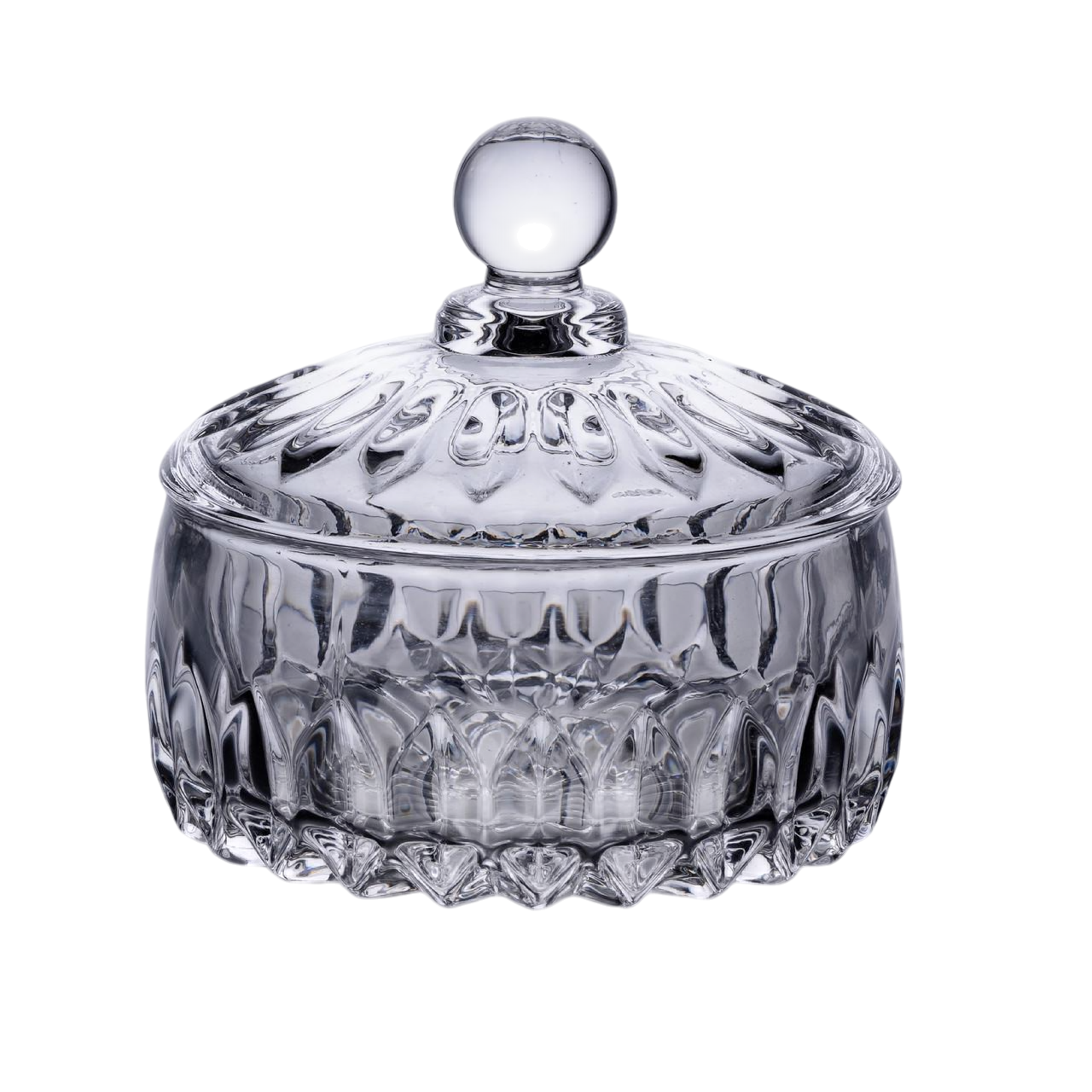 Конфетница стеклянная Plantica с крышкой d 13 см (HP-4-124)
