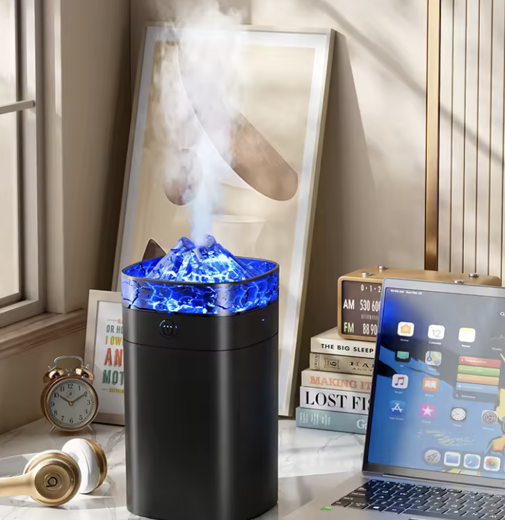 Увлажнитель воздуха-аромалампа USB с имитацией пламени Черно-синий (29468533) - фото 3 Увлажнитель воздуха-аромалампа USB с имитацией пламени Черно-синий (29468533) - фото 3