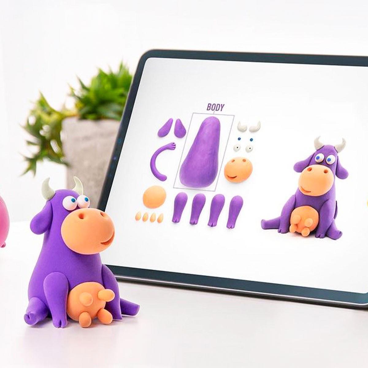 Набір пластиліну Lipaka Корівка/песик/вівця самостійно твердіє (24938688) - фото 5 Набір пластиліну Lipaka Корівка/песик/вівця самостійно твердіє (24938688) - фото 5