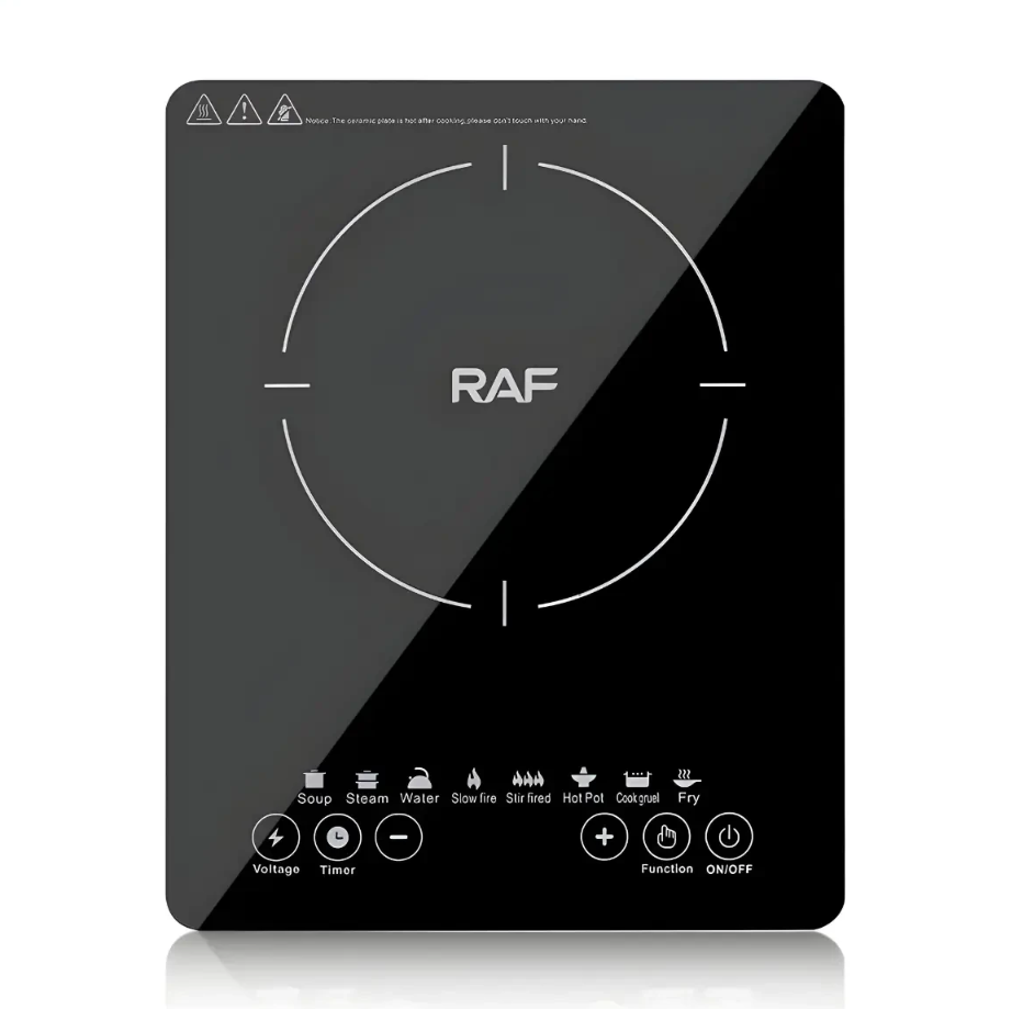 Плита электрическая индукционная RAF 8107 с сенсорным управлением и защитой от перегрева 2200W (36552015) Плита электрическая индукционная RAF 8107 с сенсорным управлением и защитой от перегрева 2200W (36552015)