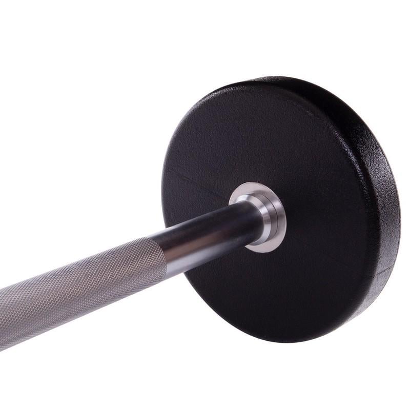 Штанга Zelart Urethane Barbell фіксована пряма поліуретанова TA-2689-20 довжина 104 см 20 кг (DR002609) - фото 4