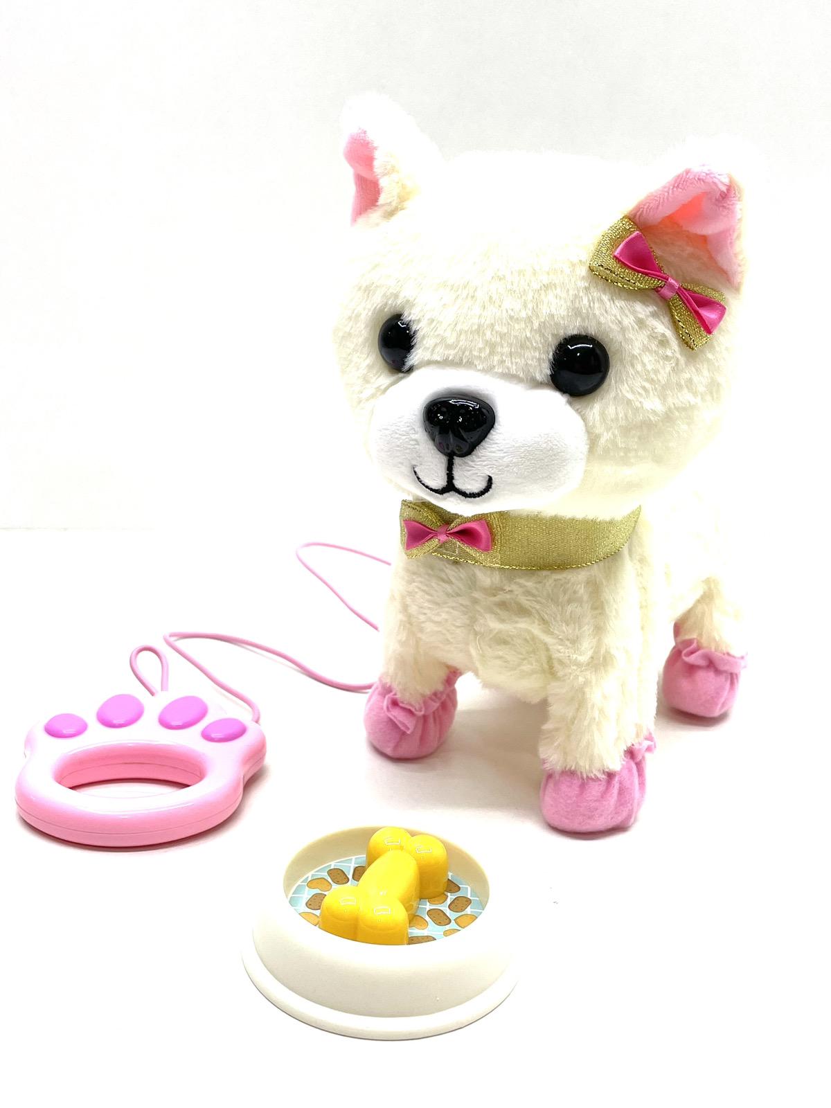 Собачка интерактивная Bambi Вид 2 на д/у ходит/лает/машет хвостиком поводок с кнопкой (933-67E )