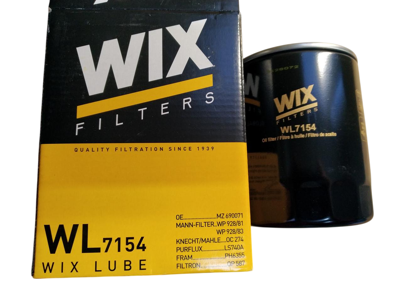 Фильтр масляный OP587 WIX WL7154 HYUNDAI H-100/H-1 TD/MITSUBISHI L-300/PAJERO TD (3085935627)