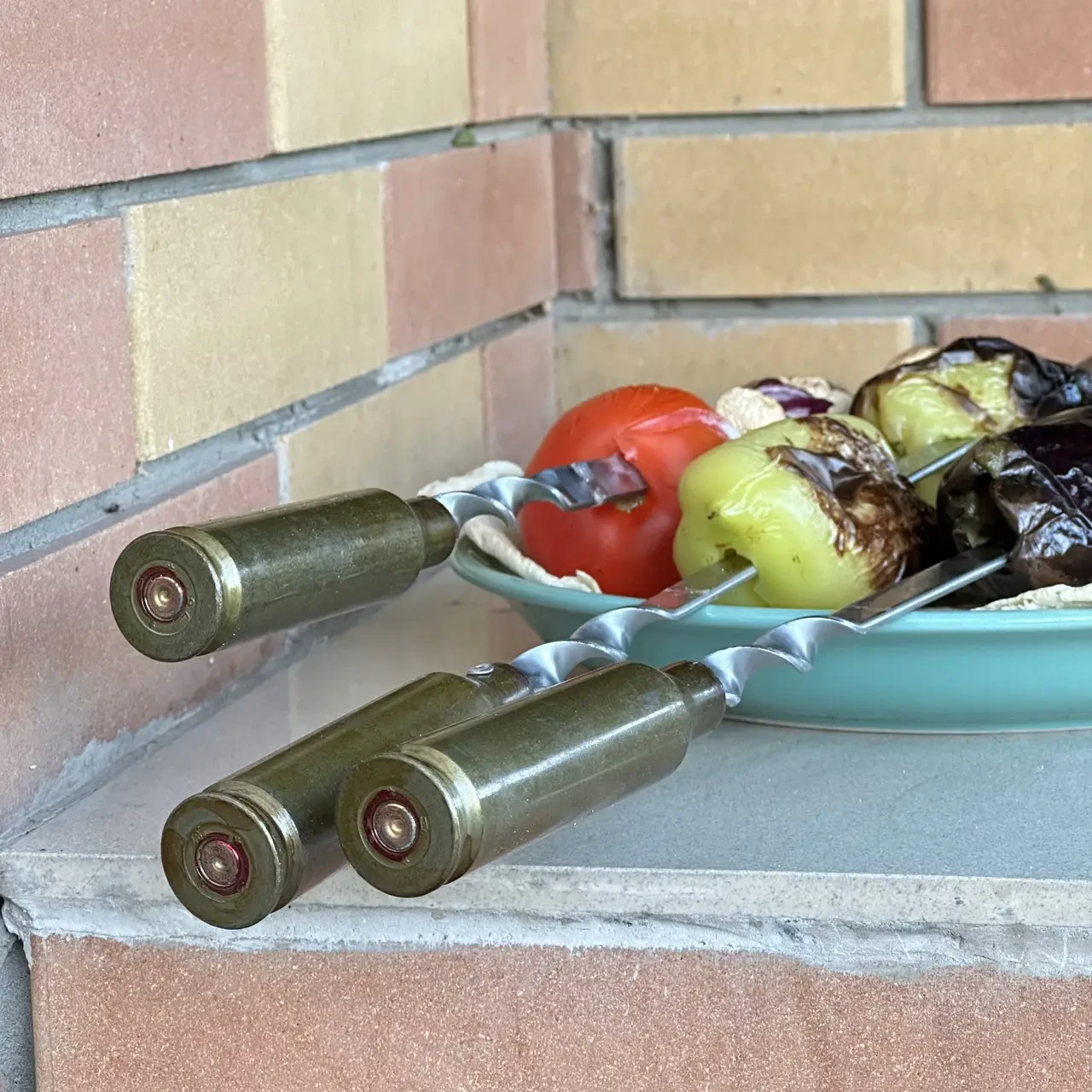 Шампура для шашлыка Gorillas BBQ SKK80 с гильзой на ручке 4 шт. 45 см (2628056051) - фото 4