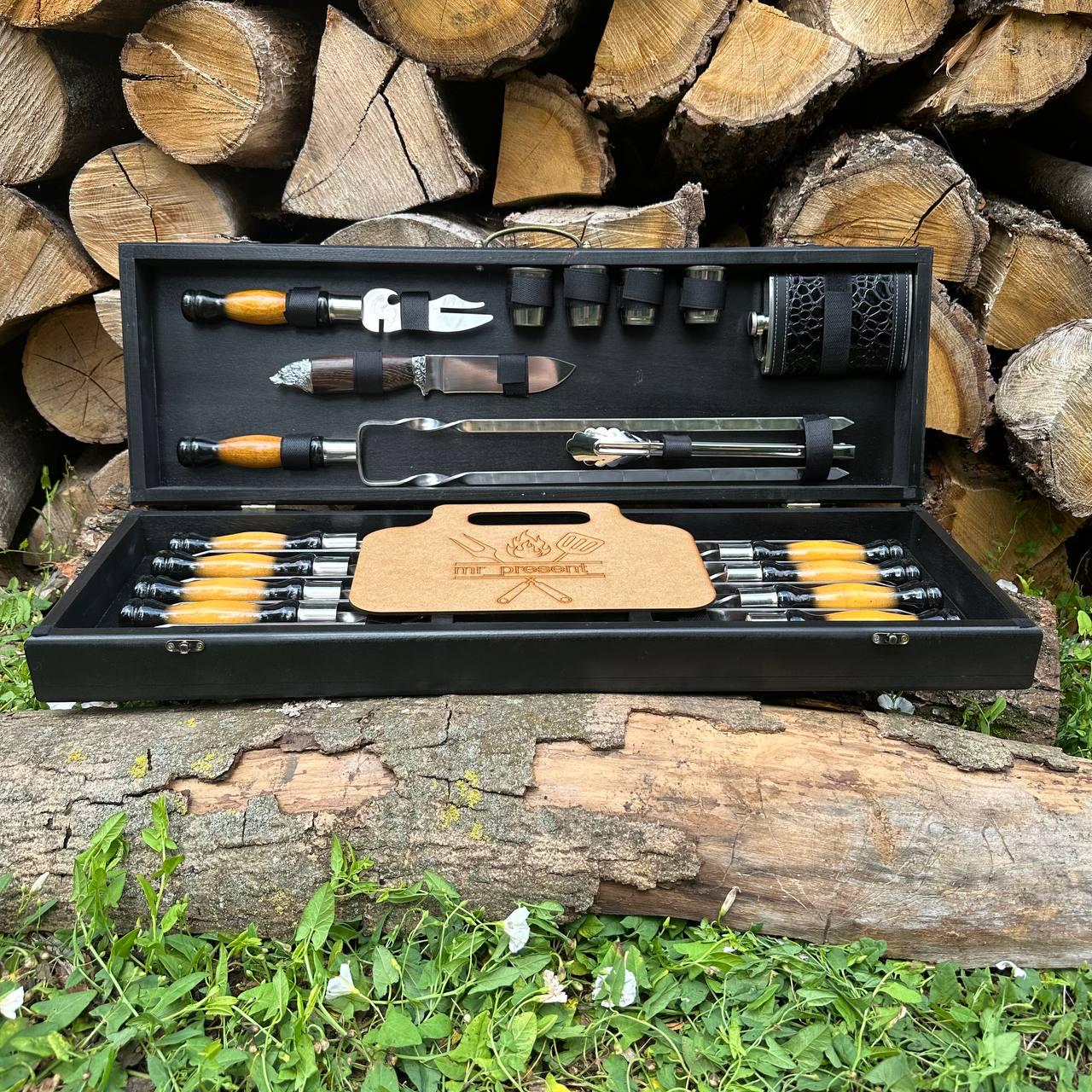 Набор шампуров в кейсе Хищник №5 M