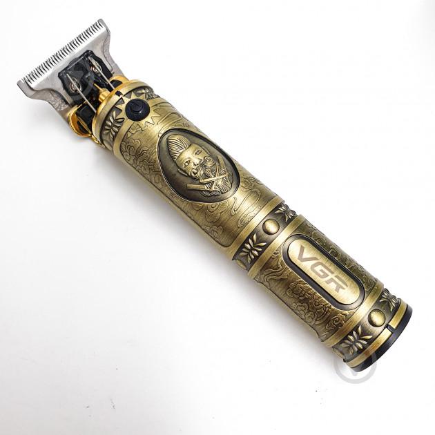 Сучасна акумуляторна машинка для стрижки волосся металевий корпус VGR V-085