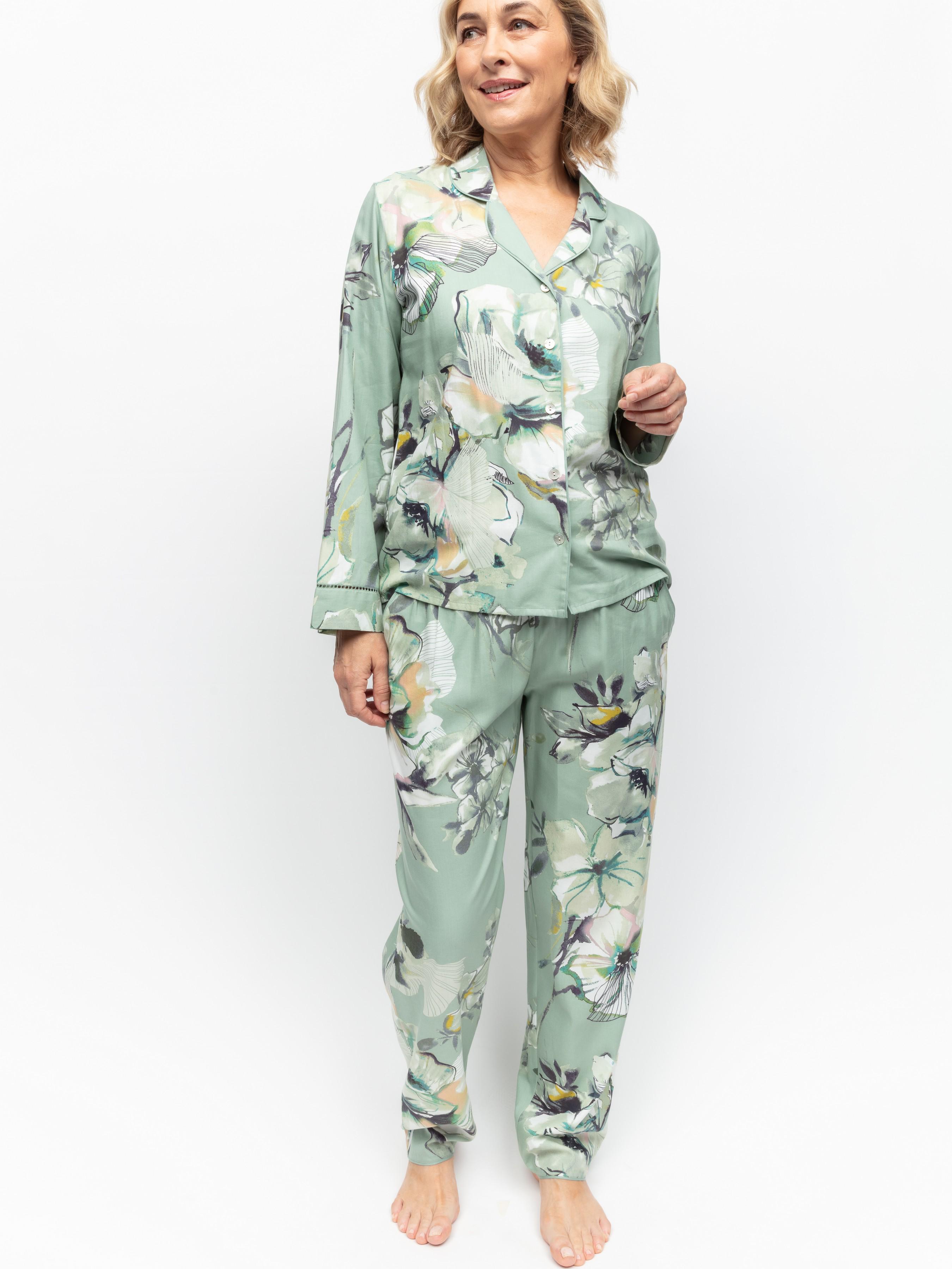 Пижама женская NORA ROSE Julia 1908 14/L Мятный с цветочным принтом (5051877484597) Пижама женская NORA ROSE Julia 1908 14/L Мятный с цветочным принтом (5051877484597)