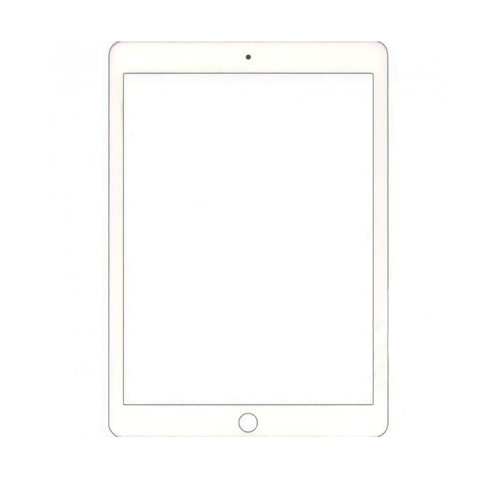 Защитное стекло Glass Ceramic для iPad 5 9,7"/2017/iPad 6 9,7"/2018 White (6904)