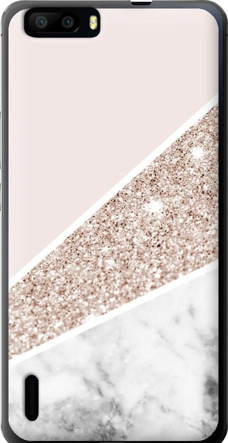Чехол на Huawei Honor 6 Plus Пастельный мрамор (4342u-179-42517)