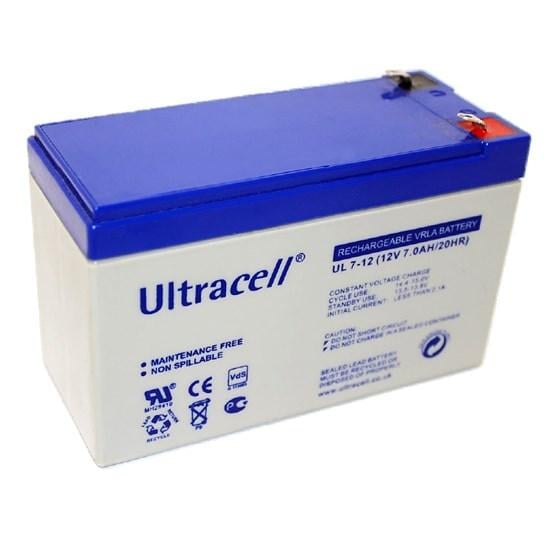 Батарея аккумуляторная Ultracell UL7-12 AGM 12V 7 Ah White