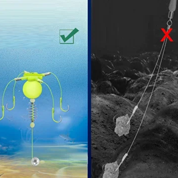 Набір годівниць з гачками з грузилом для вилову риби на глибині №5 3 шт. (Y02266-2) - фото 10 Набір годівниць з гачками з грузилом для вилову риби на глибині №5 3 шт. (Y02266-2) - фото 10