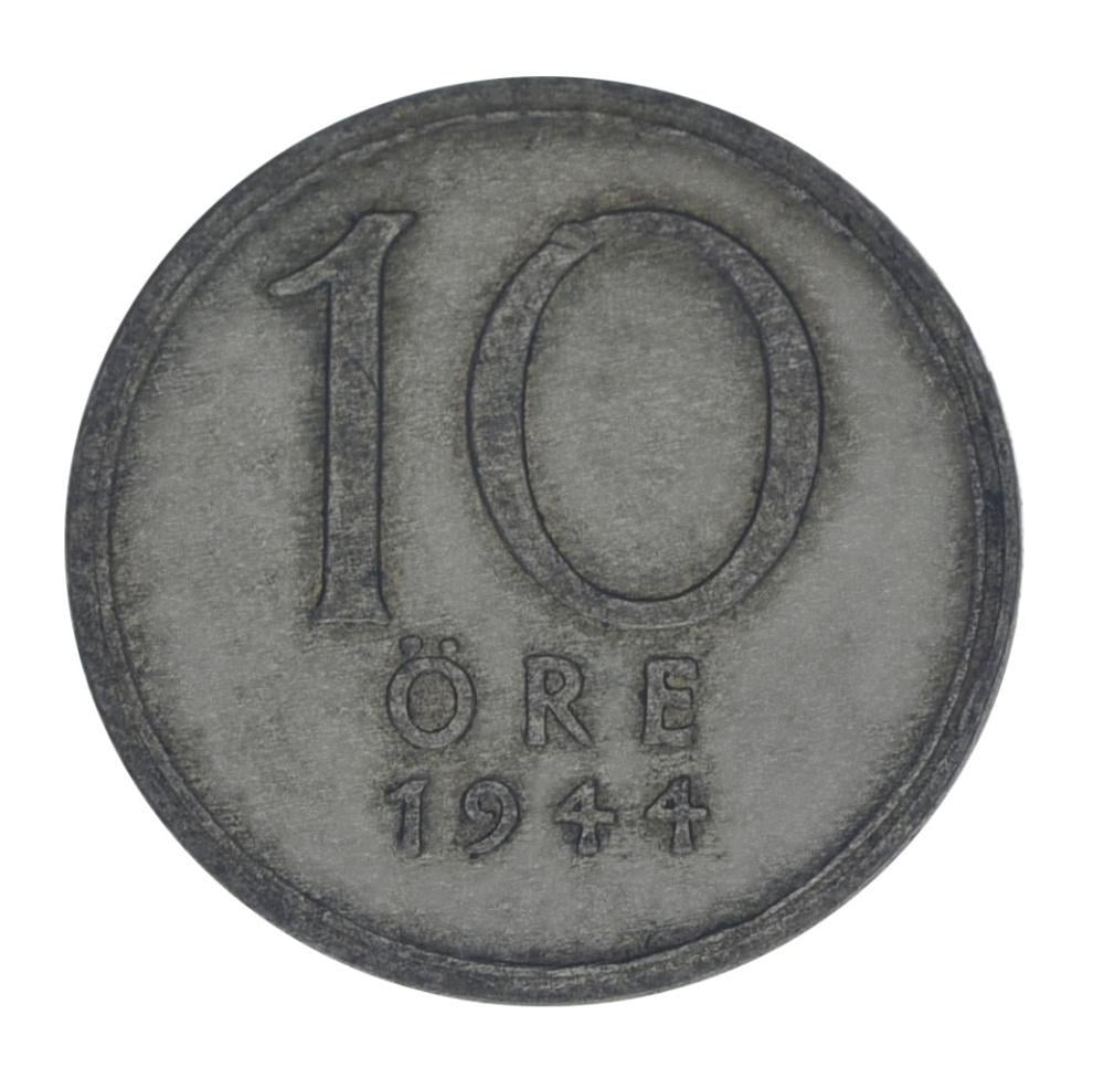 Коллекционная монета Швеция 10 эре 1944 серебро F-VF 1,45 г (М22695) Коллекционная монета Швеция 10 эре 1944 серебро F-VF 1,45 г (М22695)