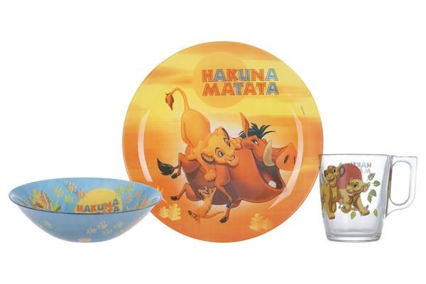 Набор детский Luminarc Disney Lion King 3 предмета (P9345)